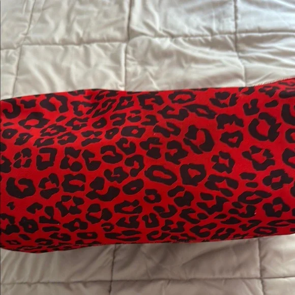 Sprayground Red Leopard Print Tote Bag - Picture 3 of 4